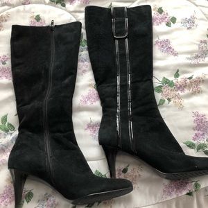 Woman’s Black Suede Boots